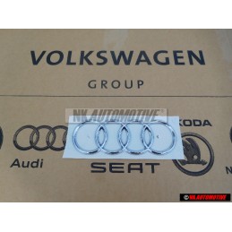 Audi Original Anneaux Arrière Embleme Logo Chrome - 8P7853742A 2ZZ