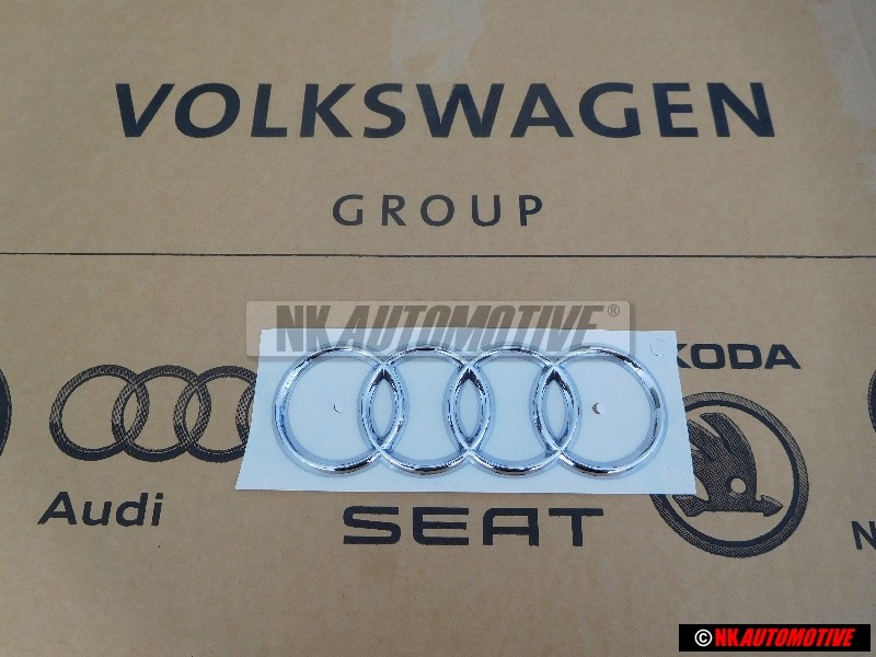 Audi Original Anneaux Arrière Embleme Logo Chrome - 8P7853742A 2ZZ