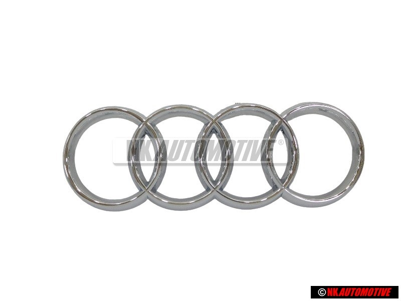 Audi Original Anneaux Avant Embleme Logo Chrome - 8P0853605