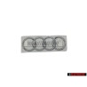 Audi Original Anneaux Arrière Embleme Logo Chrome - 8H0853742 2ZZ