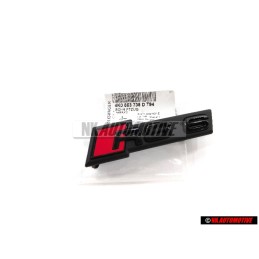 Audi Original RS6 Avant Embleme Monogramme Logo Noir Rouge - 4K0853736D T94