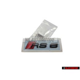 Audi Original RS6 Arrière Embleme Monogramme Logo Noir Rouge - 4K0853740 T94