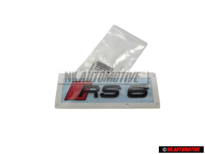Audi Original RS6 Arrière Embleme Monogramme Logo Noir Rouge - 4K0853740 T94