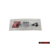 Audi Original RS4 Arrière Embleme Monogramme Logo Noir Rouge - 8W9853740 T94