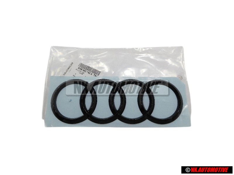 Audi Original Anneaux Arrière Embleme Logo Noir - 8W6853742A T94