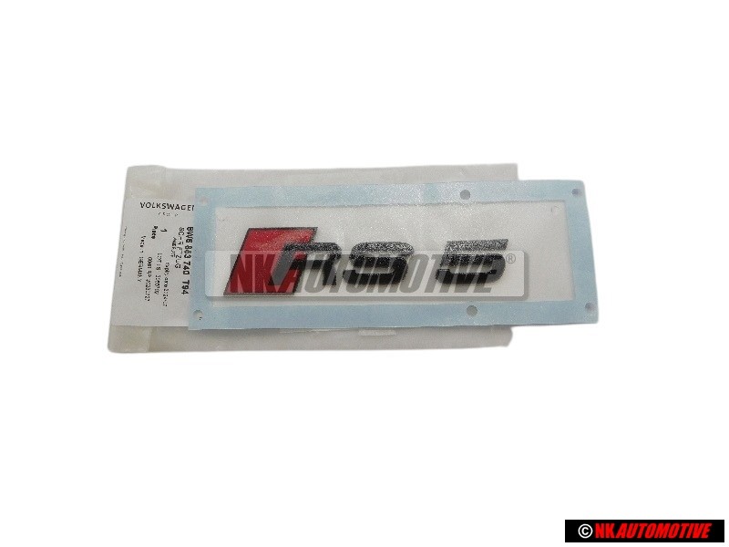 Audi Original RS5 Arrière Embleme Monogramme Logo Noir Rouge - 8W6853740 T94
