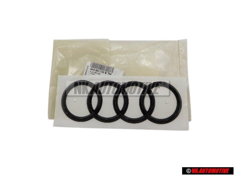 Audi Original Anneaux Arrière Embleme Logo Noir - 4K8853742B T94