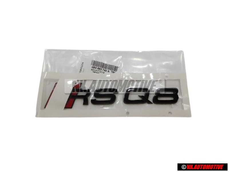 Audi Original RSQ8 Arrière Embleme Monogramme Logo Noir Rouge - 4M8853740A T94