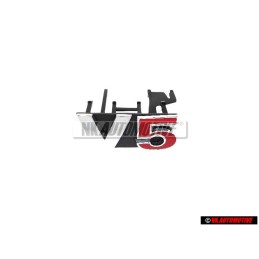 VW Original V5 Avant Embleme Monogramme Logo Chrome Rouge - 1J6853679F