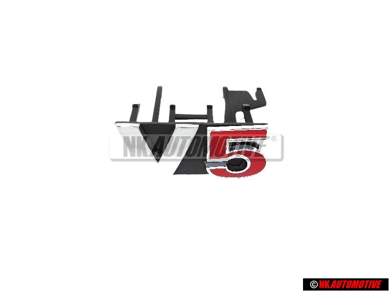 VW Original V5 Avant Embleme Monogramme Logo Chrome Rouge - 1J6853679F