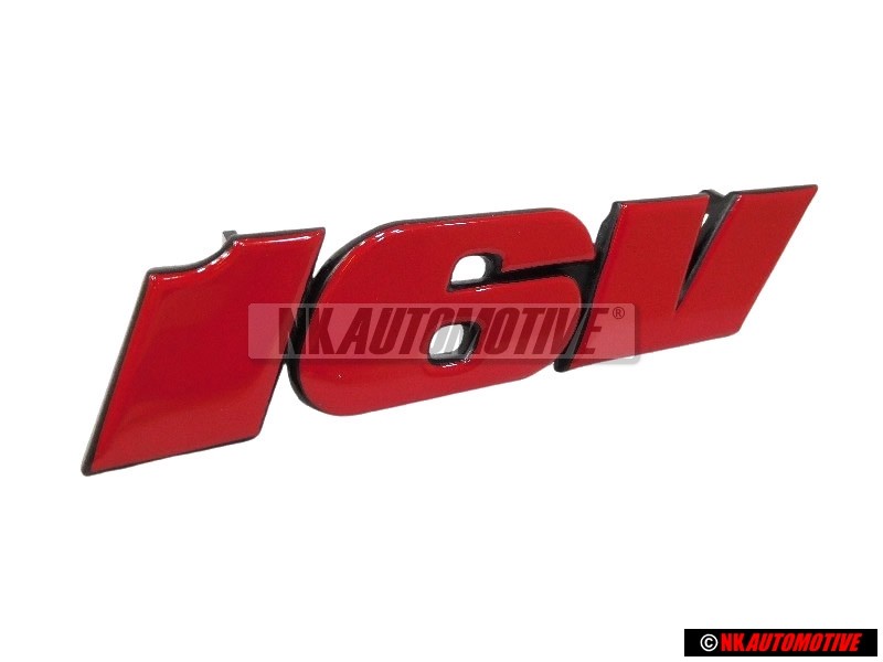 VW Original 16V Avant Embleme Monogramme Logo Rouge - 1H6853679G