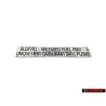 VW Original Etiquette Unleaded Fuel Only - 175000258A