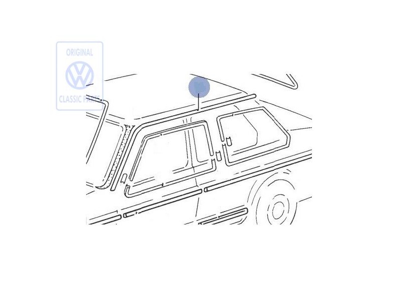 VW Original Moulure De Pavillon - 161853705