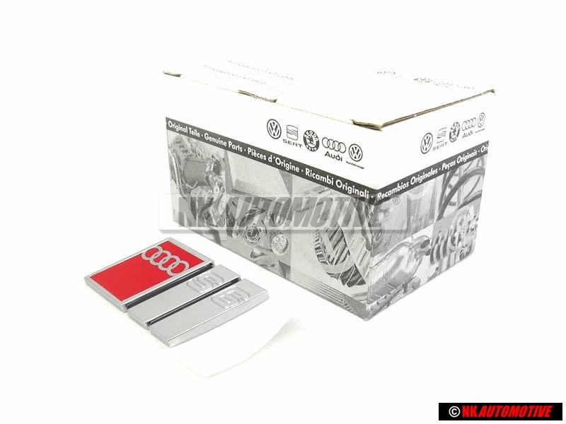 Audi Original S6 Arrière Embleme Monogramme Logo Chrome Rouge - 4A9853735B 2ZZ