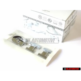 VW Original GTI Arrière Embleme Monogramme Logo Chrome - 6N0853675 739