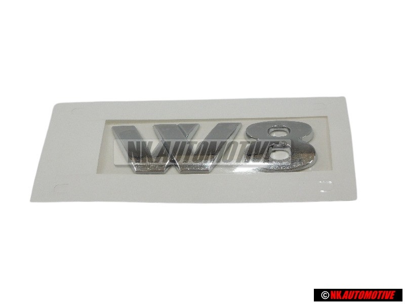 VW Original W8 Arrière Embleme Monogramme Logo Chrome - 3B0853675R 739