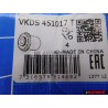 2x SKF Essieu Arrièrede Corps D'essieu Patin Metal Caoutchouc - VKDS 451017 T