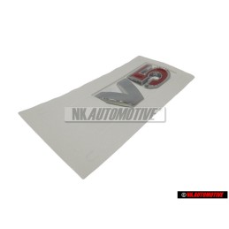 VW Original V5 Arrière Embleme Monogramme Logo Chrome Rouge - 1J0853675ABGQF