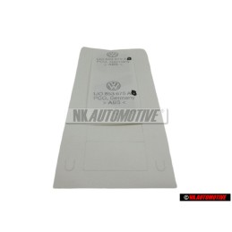 VW Original V5 Arrière Embleme Monogramme Logo Chrome Rouge - 1J0853675ABGQF