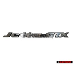 VW Original JETTA GTX Arrière Embleme Monogramme Logo Argent Brossé - 165853687N