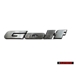 VW Original GOLF Arrière Embleme Monogramme Logo Argent Brossé - 191853687J