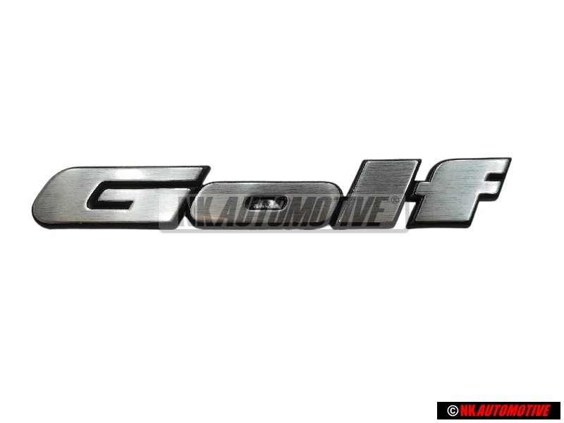 VW Original GOLF Arrière Embleme Monogramme Logo Argent Brossé - 191853687J