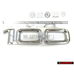 Audi Original 100 Arrière Embleme Monogramme Logo Chrome - 4A9853741 2ZZ