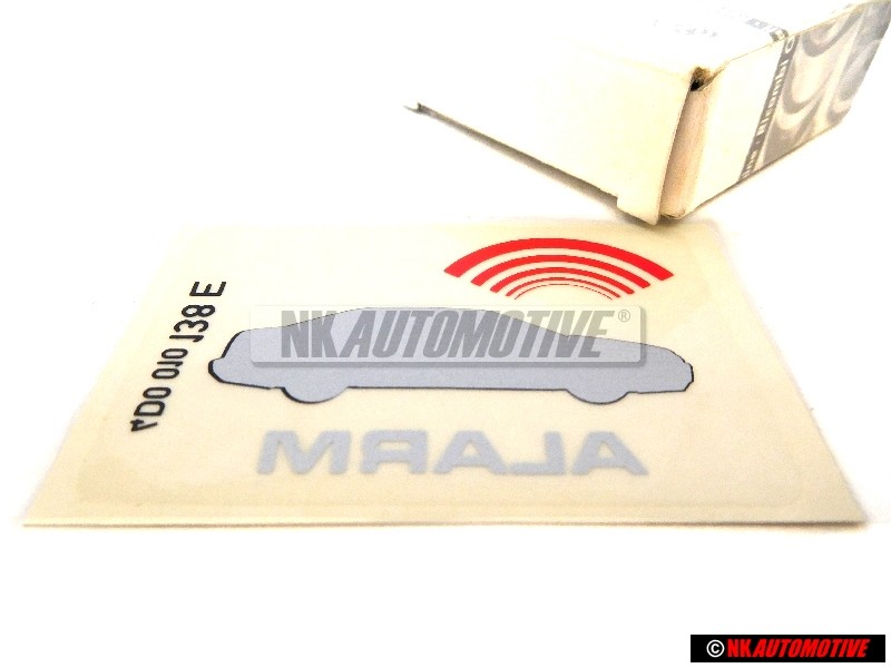 Audi Original Etiquette 'Alarm' - 4D0010138E