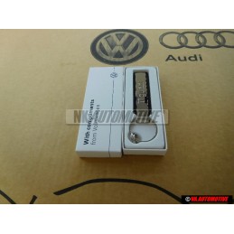 VW Original Porte-Code Argent/Noir - 000087010S YPN