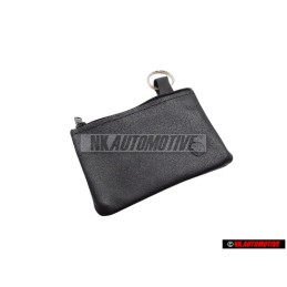 VW Original Porte-clés en cuir avec logo Noir - 000087402D