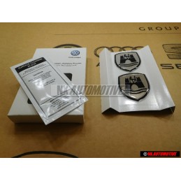 VW Original Feuille Decorative Noir/Chrome - 5C0064317ASXRW