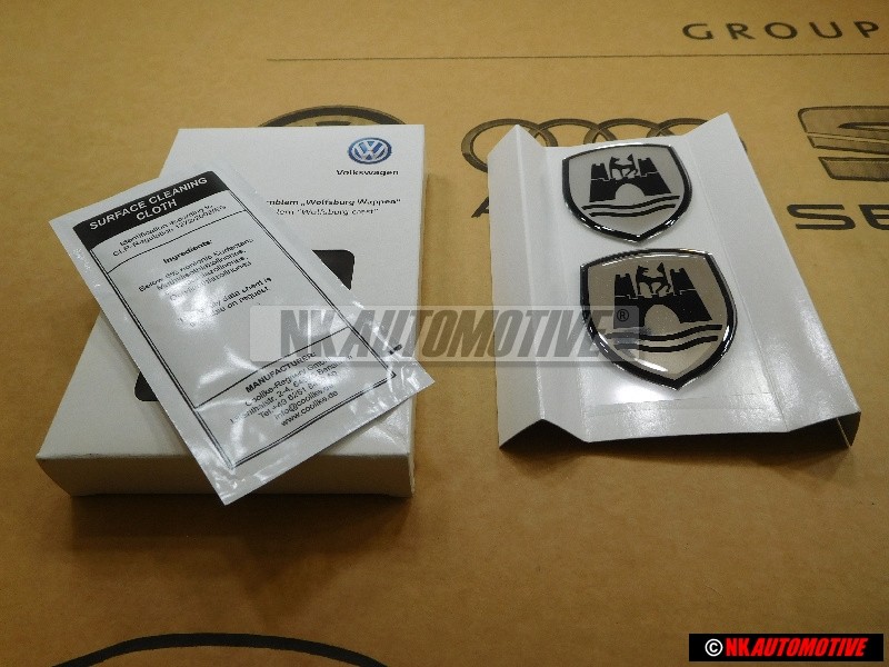 VW Original Feuille Decorative Noir/Chrome - 5C0064317ASXRW