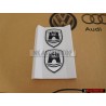 VW Original Feuille Decorative Noir/Chrome - 5C0064317ASXRW