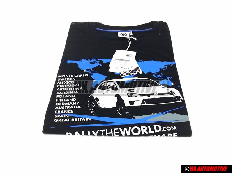 VW Original T-Shirt (Homme) Bleu Fonce/Blanc - 6RV084200E BRL