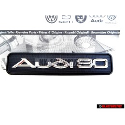 Audi Original AUDI 90 Bord Embleme Monogramme Logo Noir Chrome - 893853682B