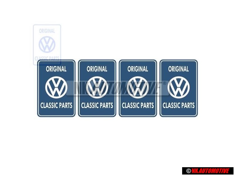 VW Classic Parts Set 4 Stickers - ZCP904313