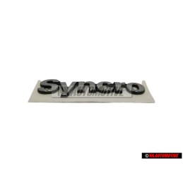 VW Original SYNCRO Arrière Embleme Monogramme Logo Chrome - 7M0853675B Z10