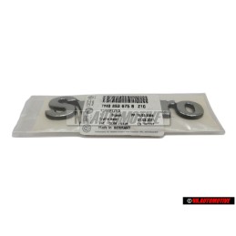 VW Original SYNCRO Arrière Embleme Monogramme Logo Chrome - 7M0853675B Z10