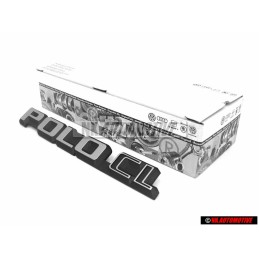 VW Original POLO CL Arrière Embleme Monogramme Logo Argent Brossé - 867853687F