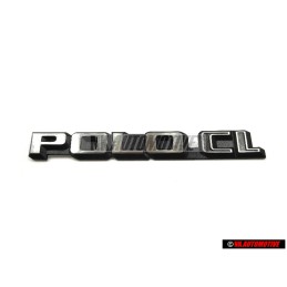 VW Original POLO CL Arrière Embleme Monogramme Logo Argent Brossé - 867853687F