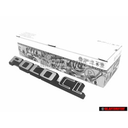 VW Original POLO CL Arrière Embleme Monogramme Logo Argent Brossé - 874853687A