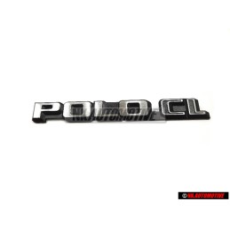 VW Original POLO CL Arrière Embleme Monogramme Logo Argent Brossé - 874853687A