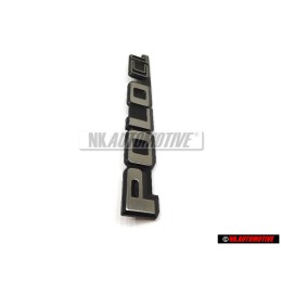 VW Original POLO CL Arrière Embleme Monogramme Logo Argent Brossé - 874853687A