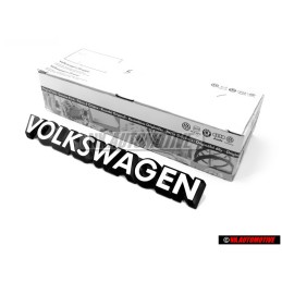 VW Original VOLKSWAGEN Arrière Embleme Monogramme Logo Blanc - 321853685C QK6