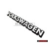 VW Original VOLKSWAGEN Arrière Embleme Monogramme Logo Blanc - 321853685C QK6