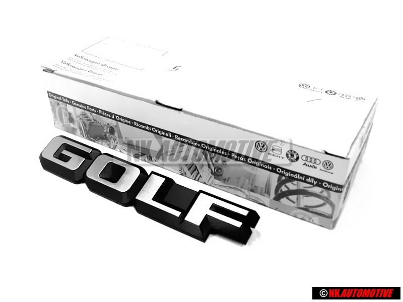 VW Original GOLF Arrière Embleme Monogramme Logo Argent Brossé - 191853687F GX2