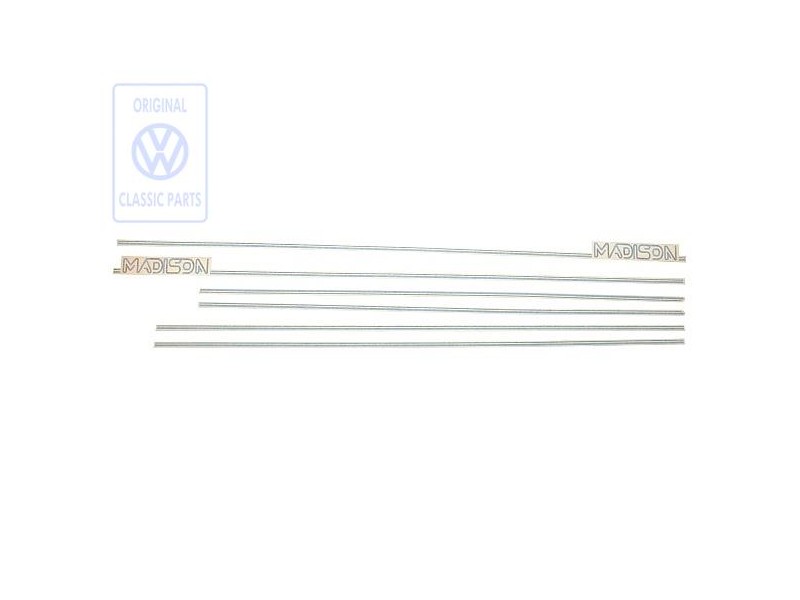 VW Original Bande Decorative P. Aile, Porte, Panneau Lat. 