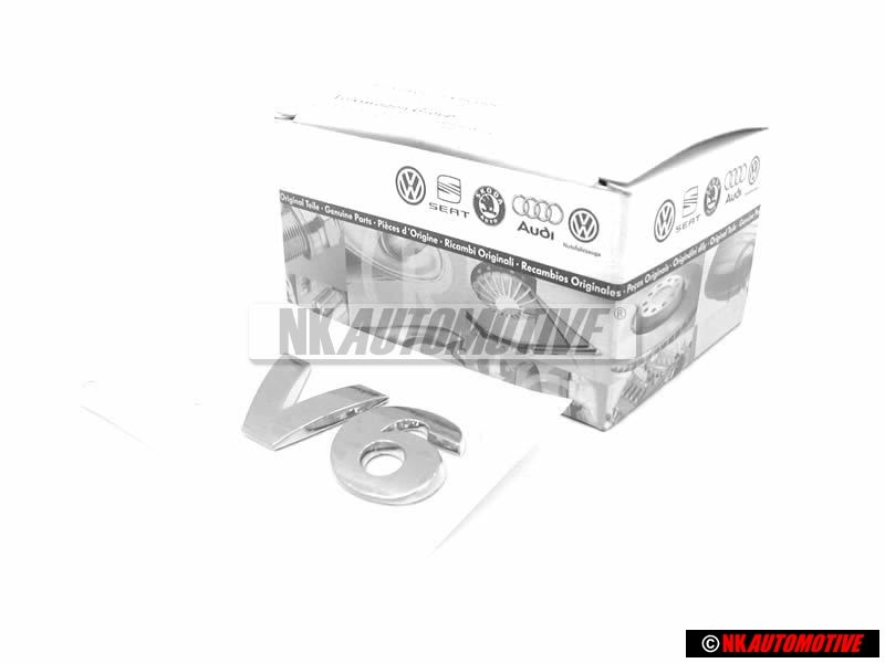 VW Original V6 Arrière Embleme Monogramme Logo Chrome - 3B0853675C 739
