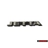 VW Original JETTA Arrière Embleme Monogramme Logo Noir Blanc - 165853687F QK6