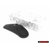 VW Original Revetement Sans Perforation Noir Satine - 165881480B 01C